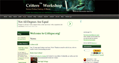 Desktop Screenshot of critters.critique.org