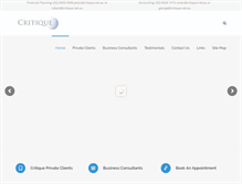 Tablet Screenshot of critique.net.au